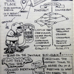 #uxweek Day 3 Sketchnotes: Critical Thinking and Meeting Design. That's the Stuff.
